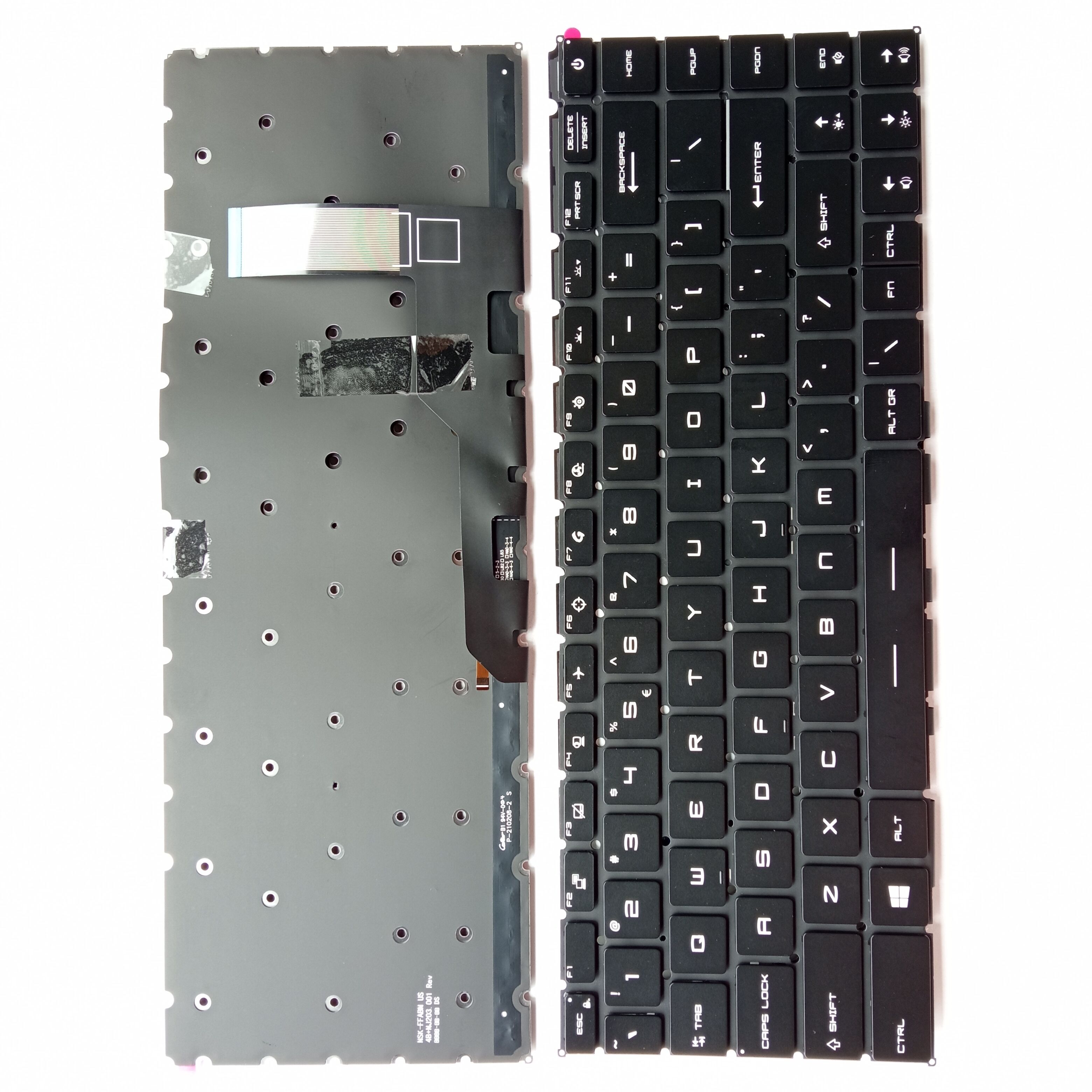 Picture of New Replacement Laptop Keyboard For MSI GS66 BLACK Backlit US Layout